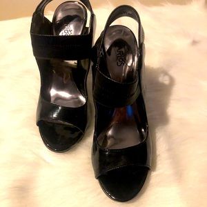 Block Open Toe High Heels